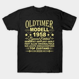 OLDTIMER MODELL BAUJAHR 1958 T-Shirt